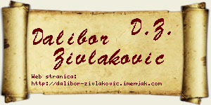 Dalibor Zivlaković vizit kartica